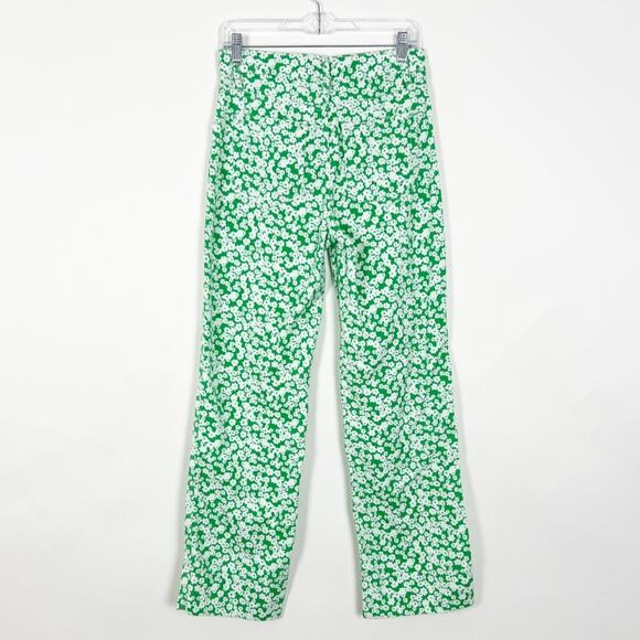 Urban Outfitters BDG Floral Straight Leg Jeans Green Size 26 - Picture 4 of 5
